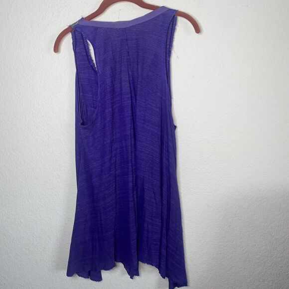 Free People sequin Boho fairy rapeze hippie Tank Top whimsical hole* hakercheif - Picture 5 of 10